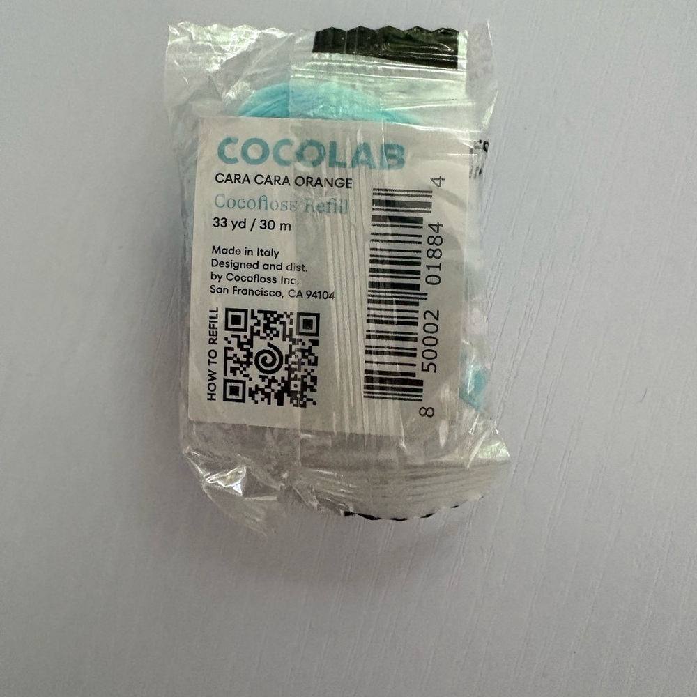Coco floss Dental Floss Refill - Cara Cara orange flavor. Unopened.